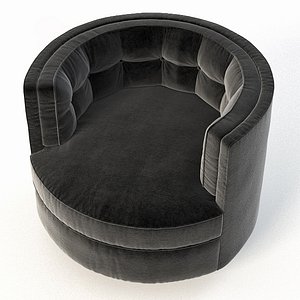 Milo Baughman barrel back swivel
