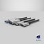 USB Plugs v3 3D model