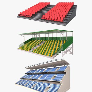 3D Bleachers Collection 3