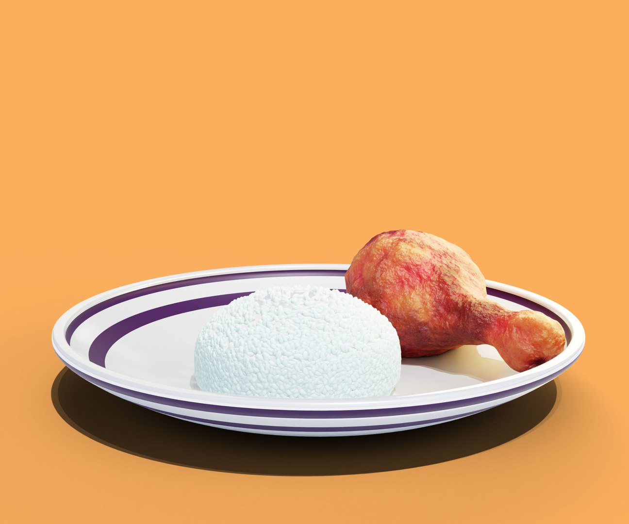 Fried Chicken Model - TurboSquid 2435602