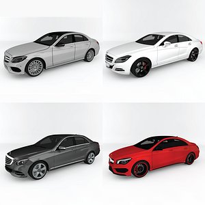mercedes-benz car pack c c4d