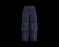 Mens jeans with multiple pockets and contrast color Topstitch