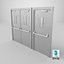 Metal Door 01 3D model