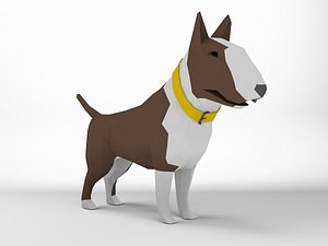 bull terrier dog 3D model