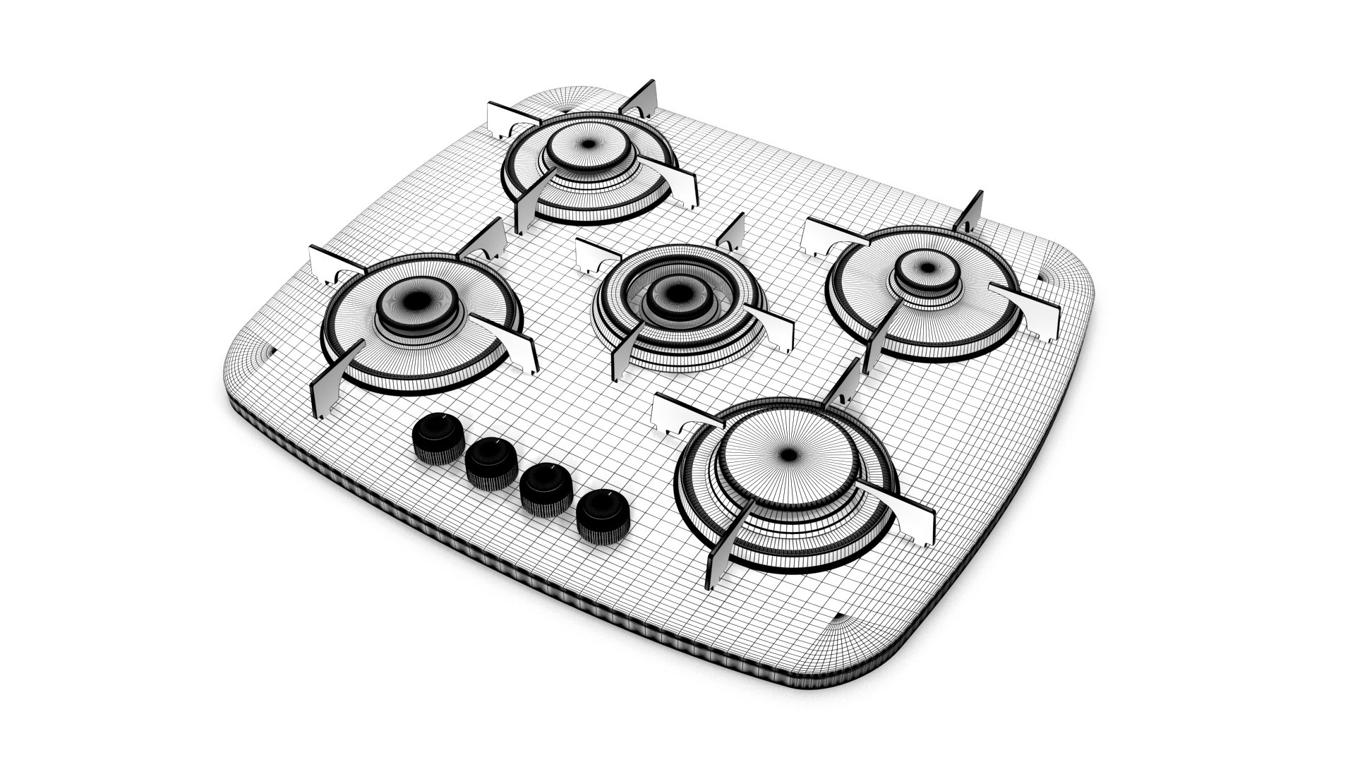 Gas Stove 3D Model TurboSquid 2060853