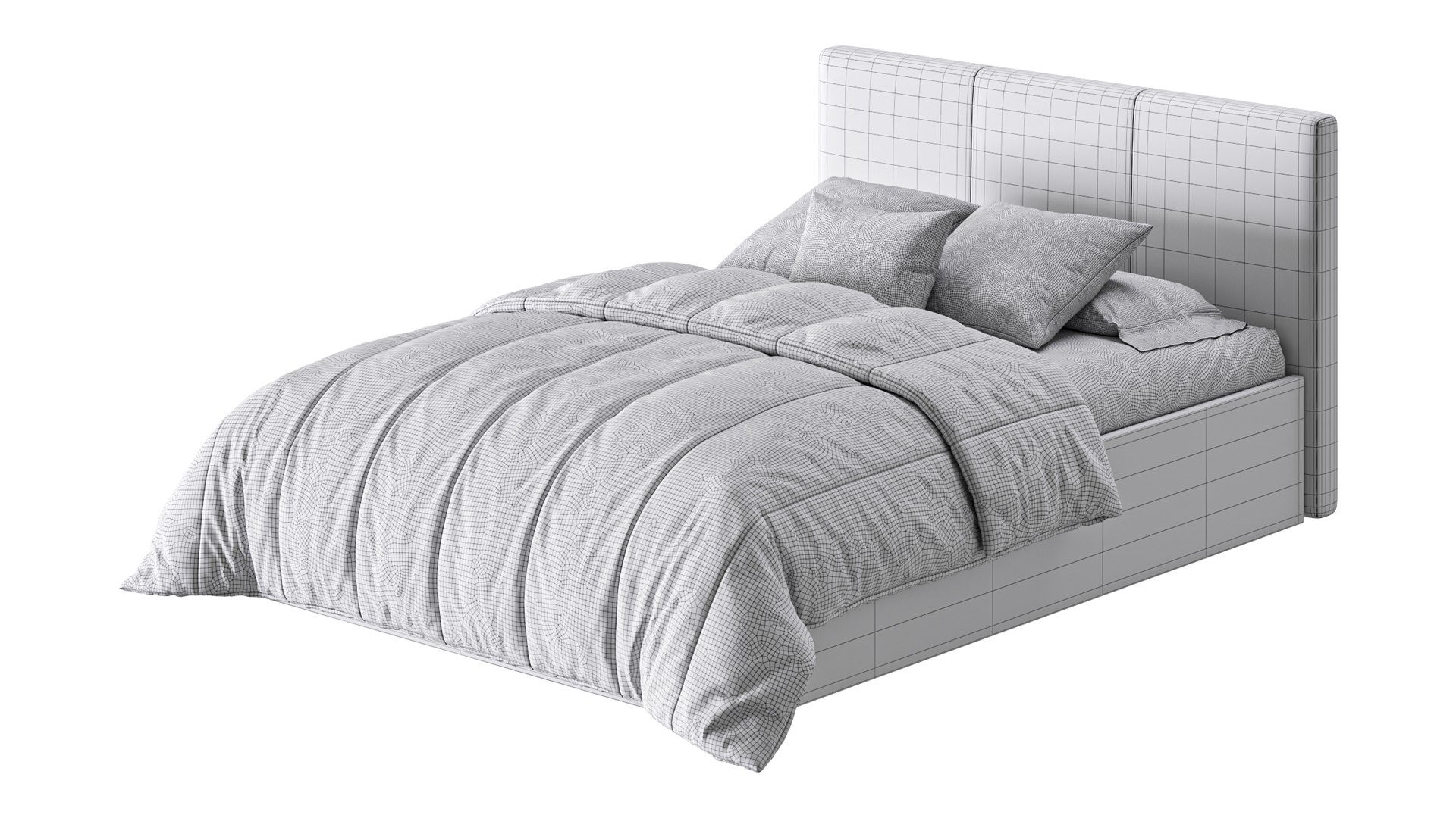 Yardley Upholstered Ottoman Bed Frame 3D Model TurboSquid 2210160