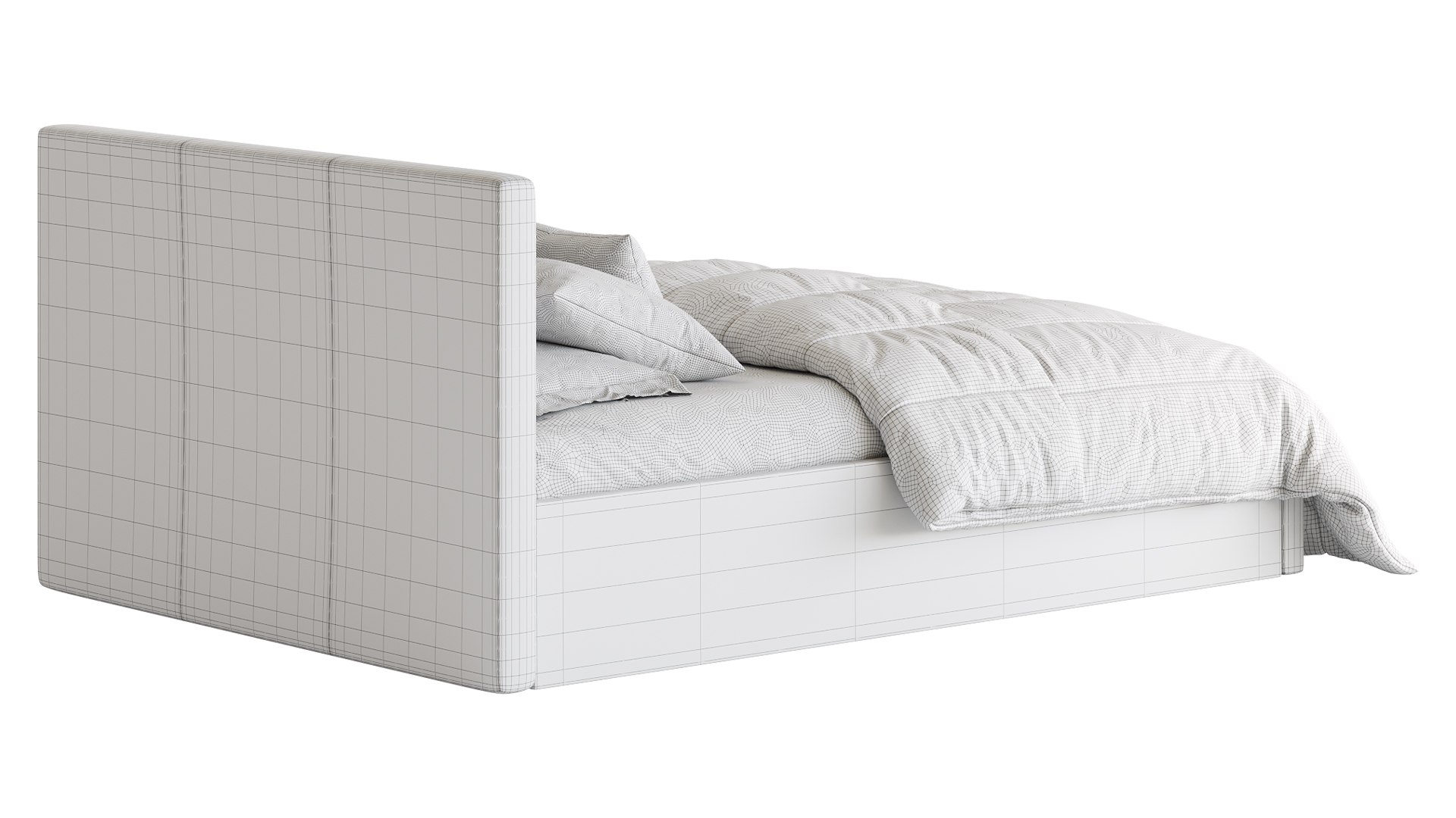 Yardley Upholstered Ottoman Bed Frame 3D Model TurboSquid 2210160