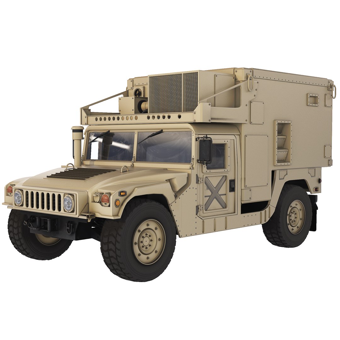 3d Humvee Military M1113 Shelter 2005 Model Turbosquid 1897140