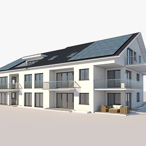 3D apartment building model