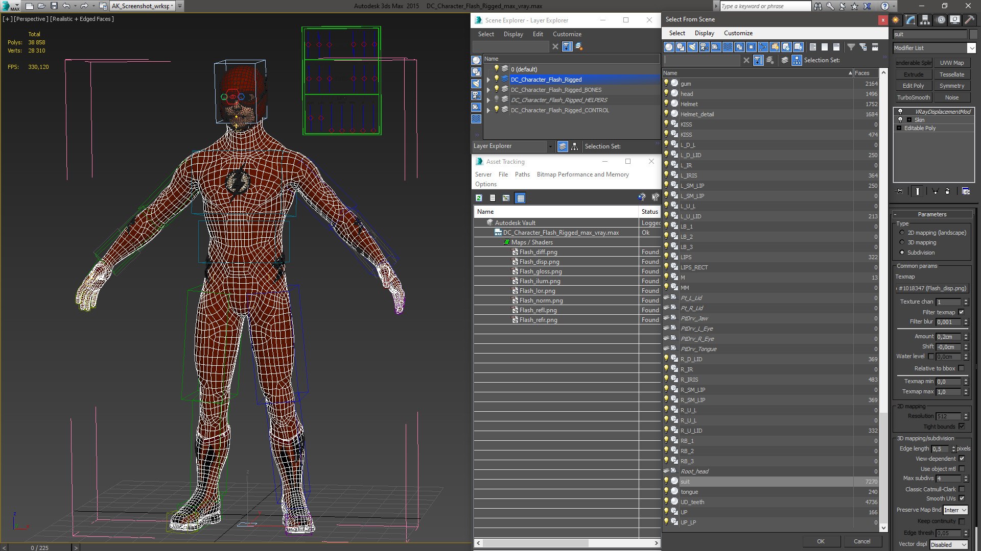 Prohobits The Flah - DC Character Flash Rigged 3D - TurboSquid 2054438