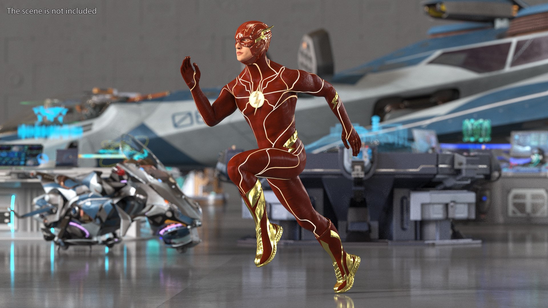 Prohobits The Flah - DC Character Flash Rigged 3D - TurboSquid 2054438