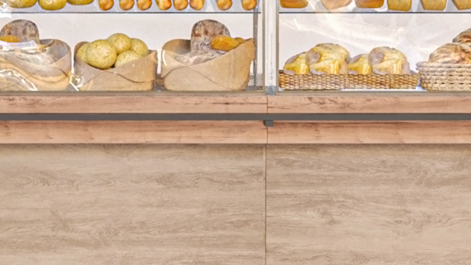 Showcase With Pastries Bread And Sweets 3D Model - TurboSquid 2207586