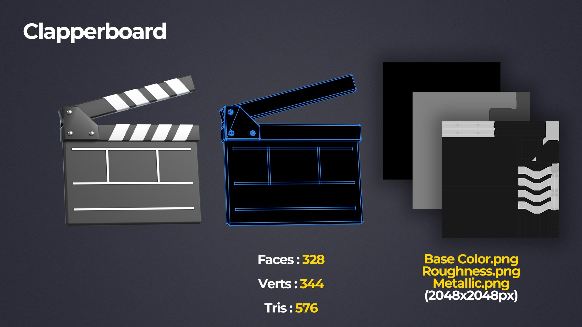 3D Cinema Pack model https://p.turbosquid.com/ts-thumb/2a/BY1nrP/ef/clapperboard_map/jpg/1720189332/1920x1080/fit_q87/19682260664afdf57e13ce0f5508a38544e8dff3/clapperboard_map.jpg