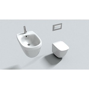 laos WC ceramic 3D model
