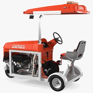 LineTrike Road Line Marking Machine Rigged