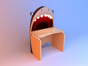 3D Kids shark table