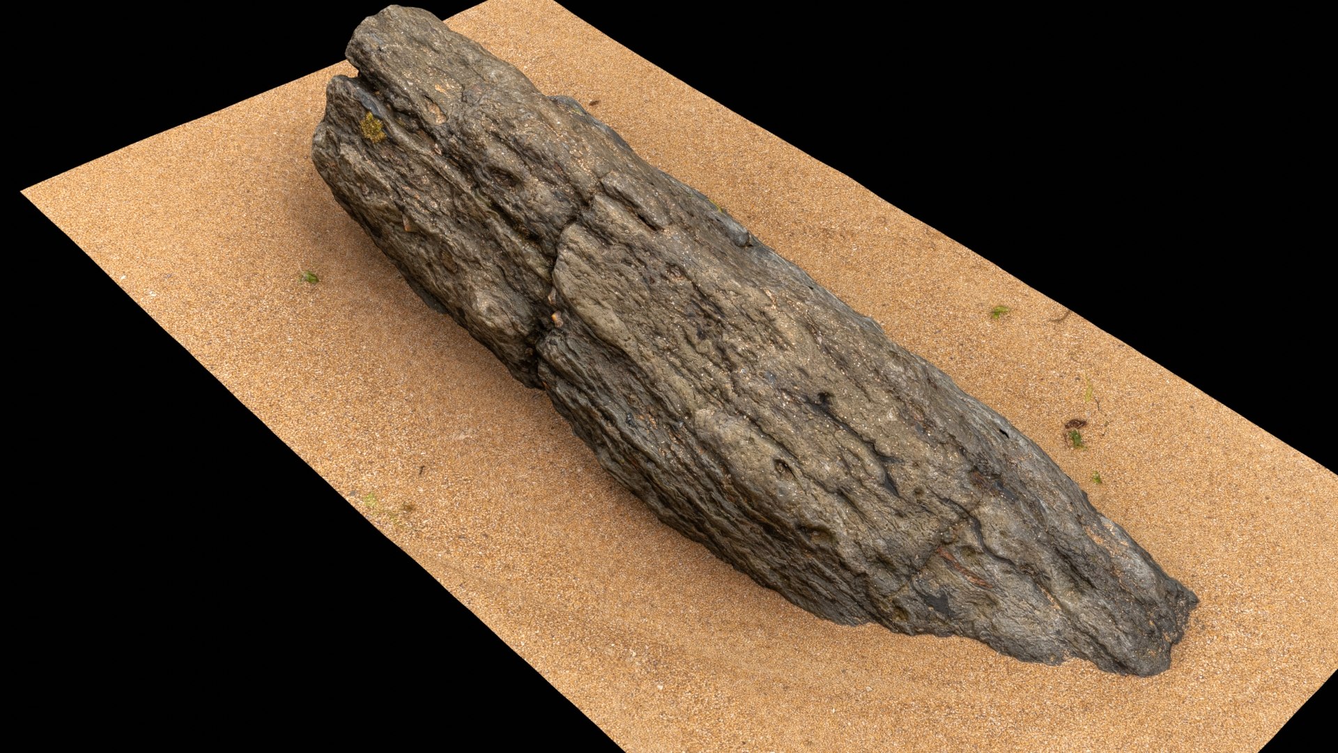 3D Beach Rock 671