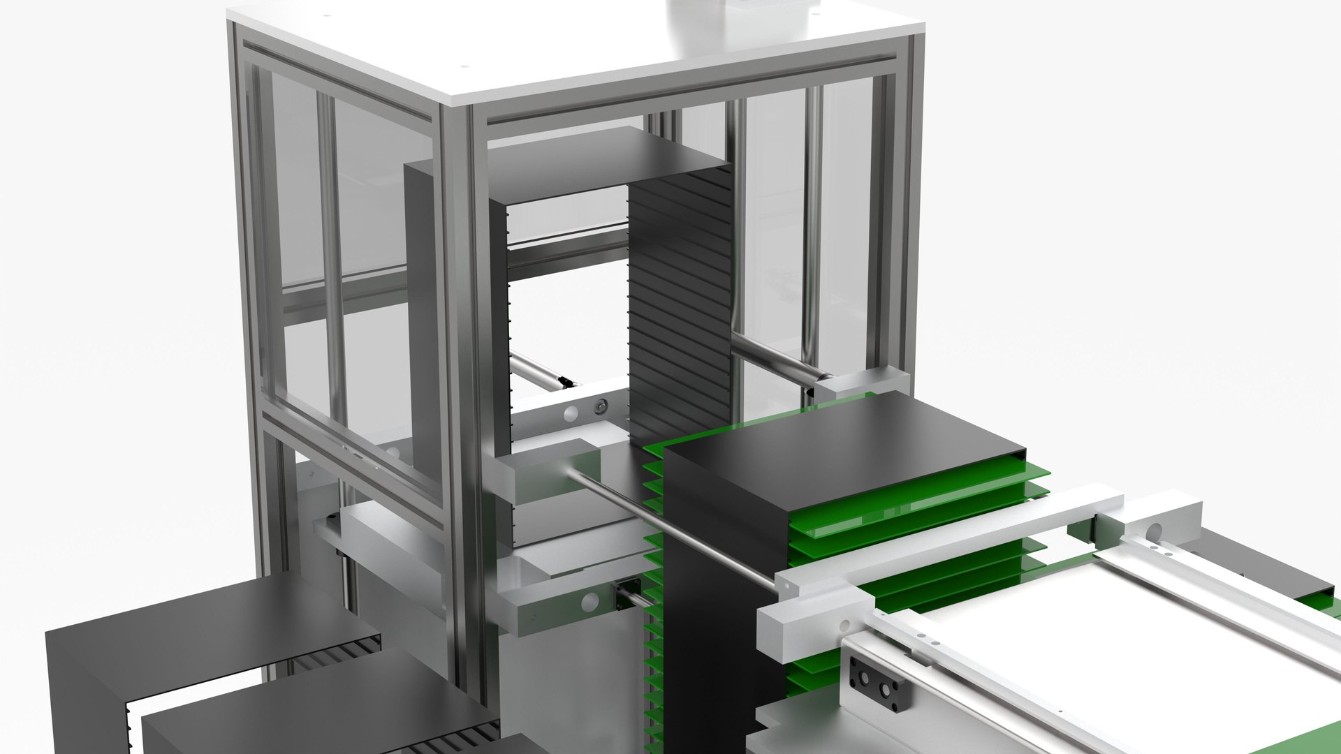 Automatic Feeding And Separating Board Machine 3D - TurboSquid 2061254
