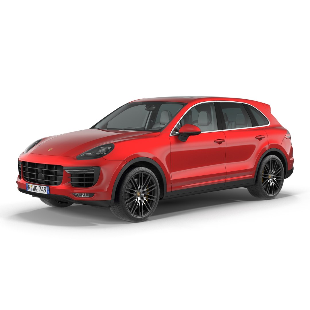 Porsche Cayenne Turbo S 2015 Simple Interior 3D model preview
