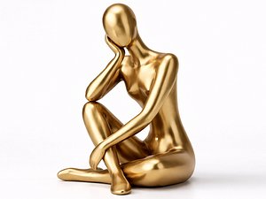 Thinking Women Abstract - 3D Print model 3D model
