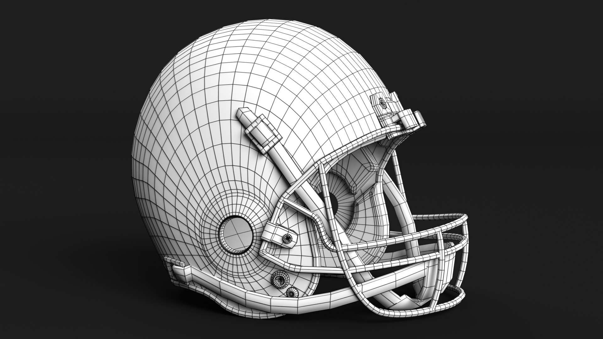 Old Football Helmet 3D Model - TurboSquid 1858624