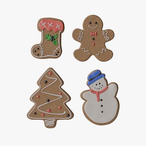 Gingerbread Christmas Collection - Gingerbread Man Snowman