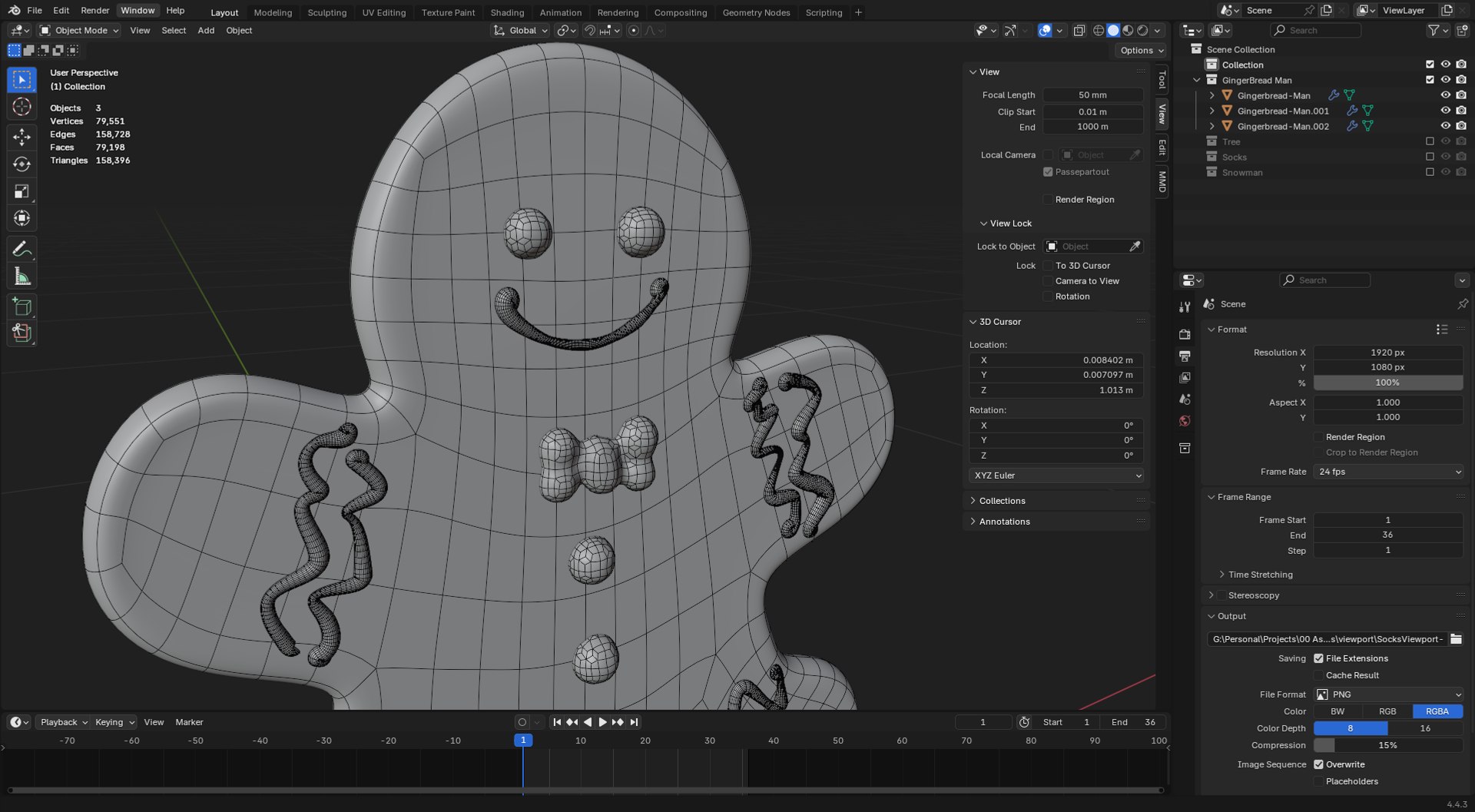 3D model Gingerbread Christmas Collection - Gingerbread Man Snowman https://p.turbosquid.com/ts-thumb/2a/S57erK/zC/screenshot20250910093216/png/1757554411/1920x1080/fit_q87/8e5252d9c48aa4e82bdbc80d43a03c50f1e1fc75/screenshot20250910093216.jpg