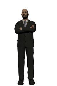 businessman 3d model