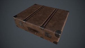 Lowpoly PBR Leather Briefcase