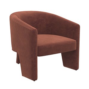 3D Burnt Auburn Velvet FH-109385-004 model