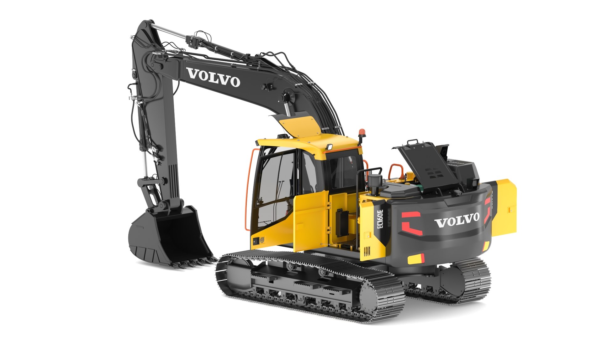 Excavatrice Volvo EC160E Jamara - Moteur Électrique, 2.4GHz, 6+ Ans, Fonctions Réalistes