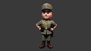 World War I Soldier 3D model
