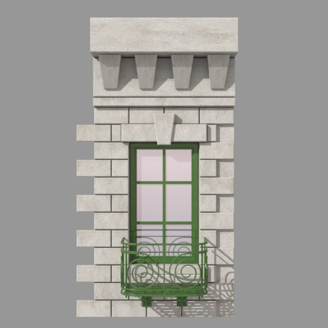 3d Model Building Construction Kit Facade