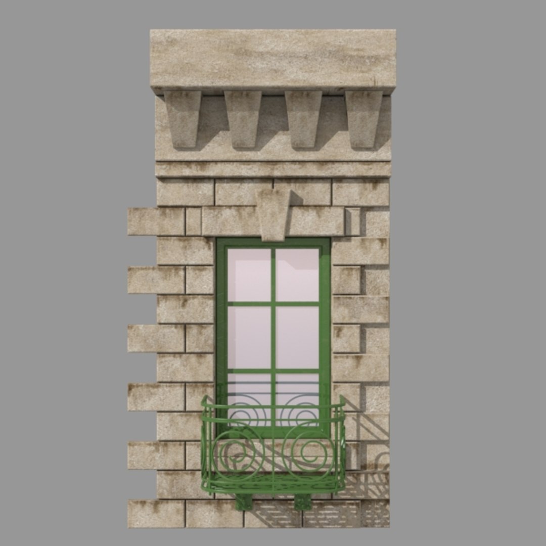 3d Model Building Construction Kit Facade