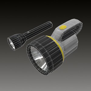 Two Flash light 3D Modeles in one lot!
