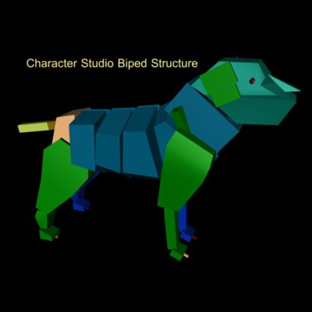 3d Model Character Studio Dogs Rigged