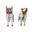 3d model character studio dogs rigged