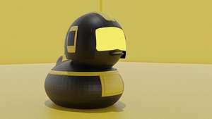 3D Futuristic Duck model