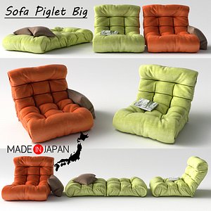 Sofa Piglet Big 3D model
