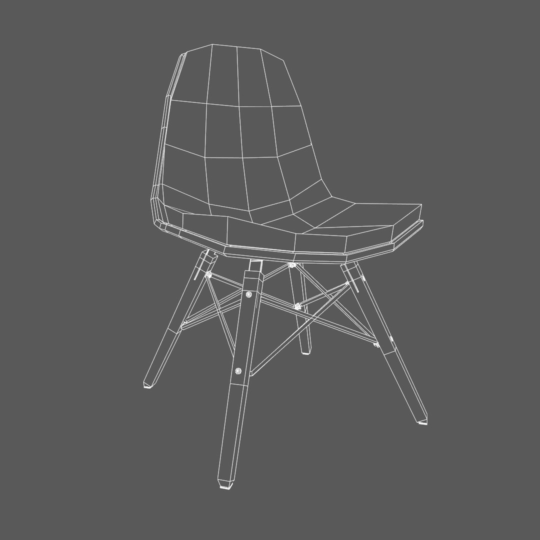 3d C4d Eiffel Chair Seat