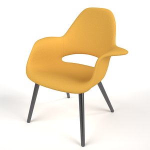 interior vitra organic chair 3D model