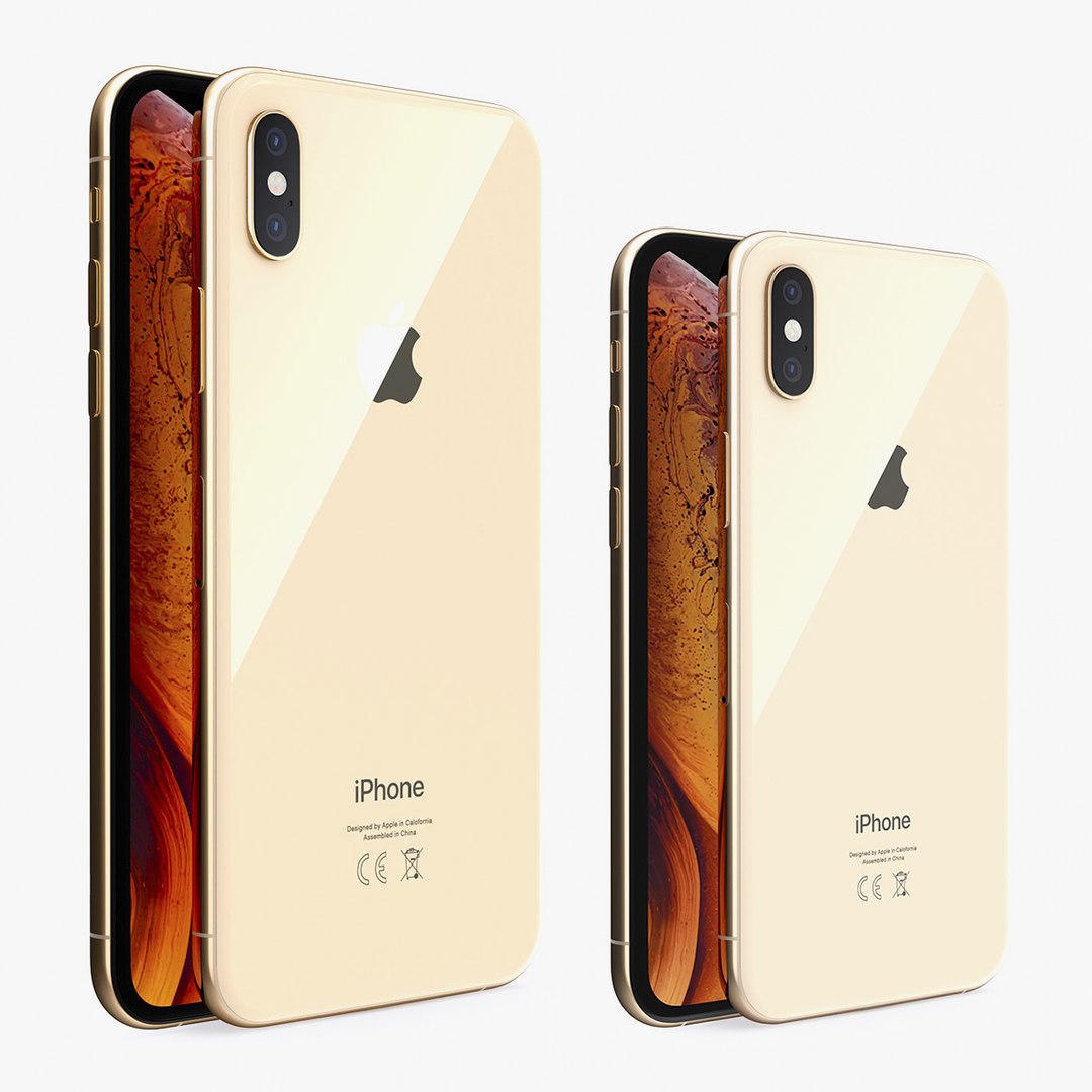 iPhone XS 3D Models Collection 3D model preview