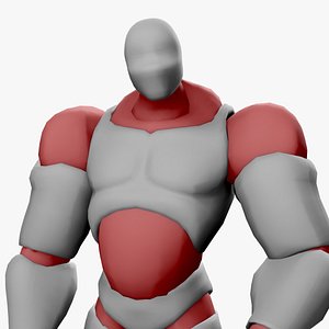 3D model E-Z-Rig Tank Male Mannequin