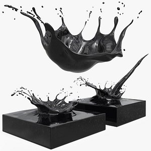 Oil Collision Splash Set of 3