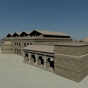 3ds max roman bath house