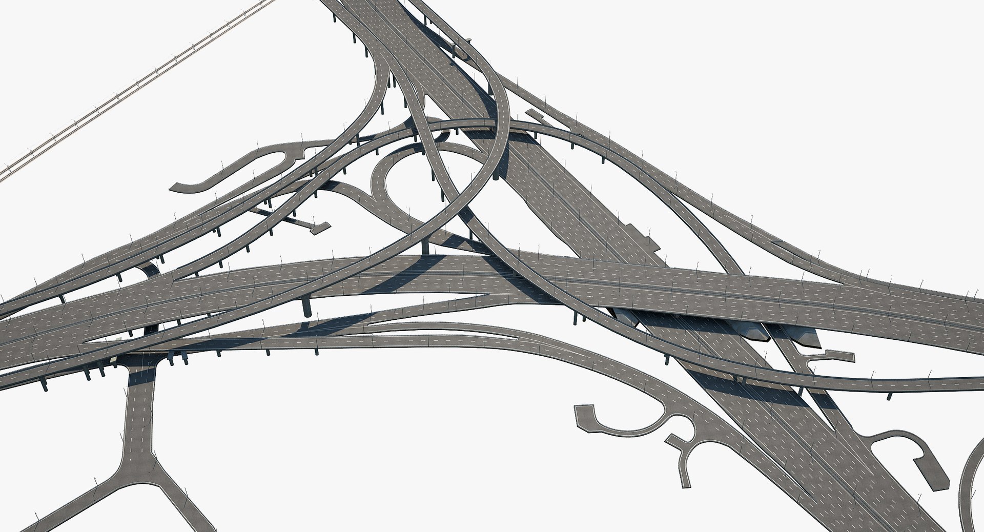 Highway Road Junction 3D Model | 1144372 | TurboSquid