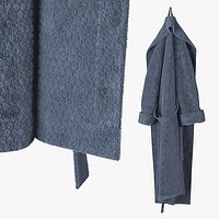 Hooked Bathrobe Blue Fur