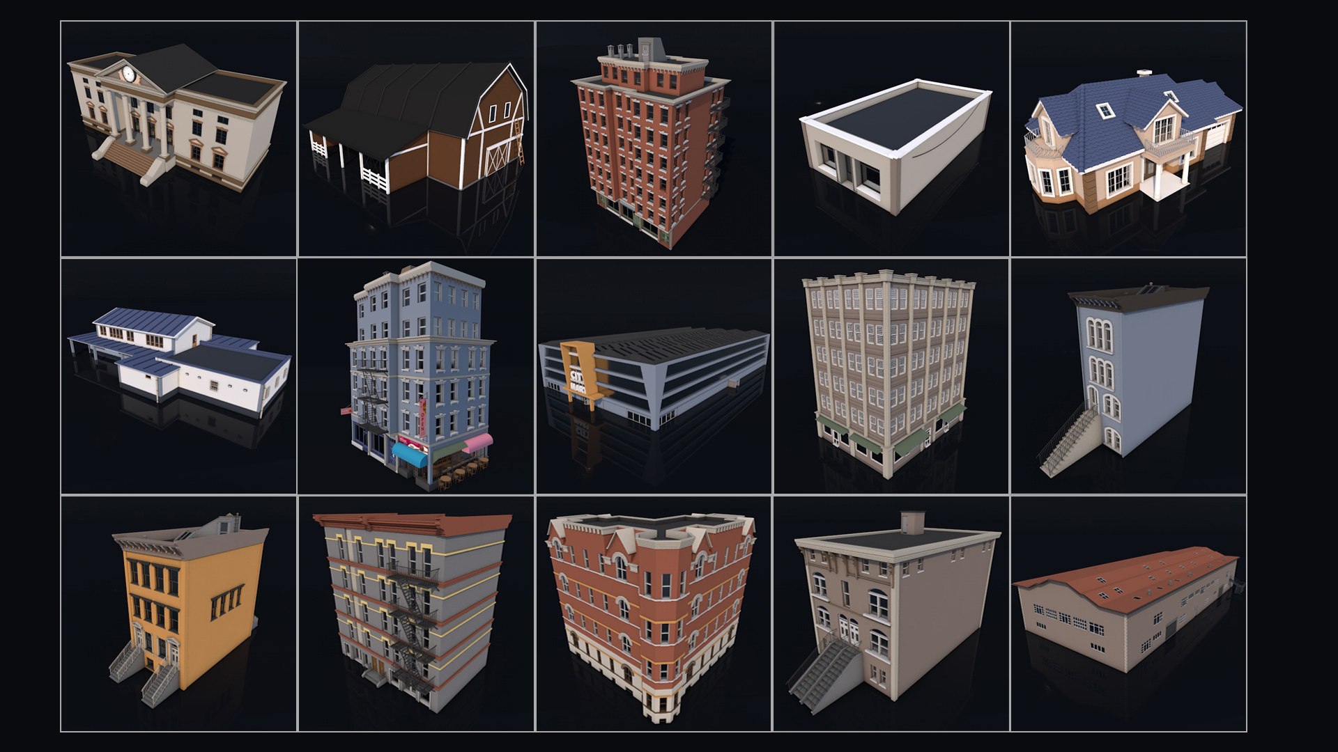 3D Low Poly City Mega Pack 2 model https://p.turbosquid.com/ts-thumb/2b/BXrVdD/Xw/image03/jpg/1710759772/1920x1080/fit_q87/6ee59cefefbdf9846bbe483b01fe24d94947d3ec/image03.jpg
