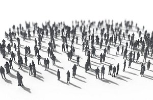 3ds max people crowd