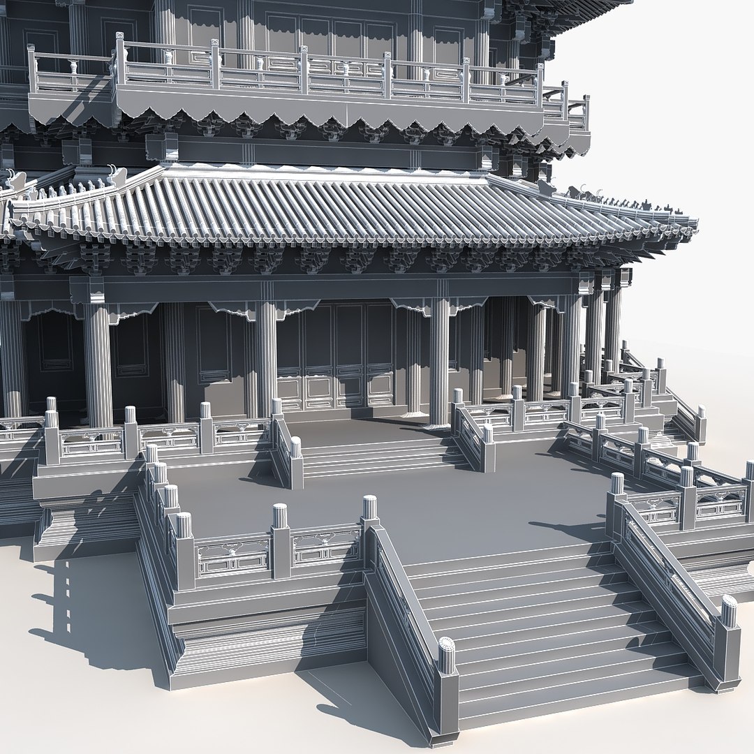 Chinese Ancient Architecture 3 3D Model - TurboSquid 1855657